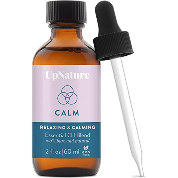 Calm Essential Oil Blend 2 oz - Stress Relief Relaxation Gifts for Women - Calm Sleep, Destress Aromatherapy Oils with Peppermint Oil, Ginger Oil – Undiluted, Therapeutic Grade