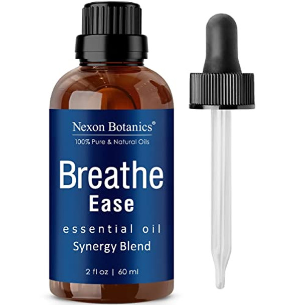 Breathe Essential Oil Blend 60 ml - Pure, Natural Eucalyptus, Peppermint, Rosemary and Niaouli