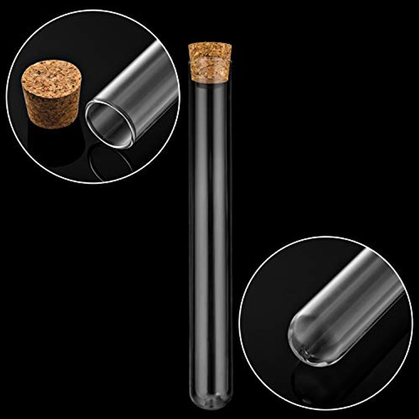 Ackers BORO3.3 Science 12Pcs 20x150mm Glass Test Tubes with Cork Stoppers|1 Rack of Acrylic Material Ackers BORO3.3 Science 12Pcs 20x150mm Glass Test Tubes with Cork Stoppers|1 Rack of Acrylic Material