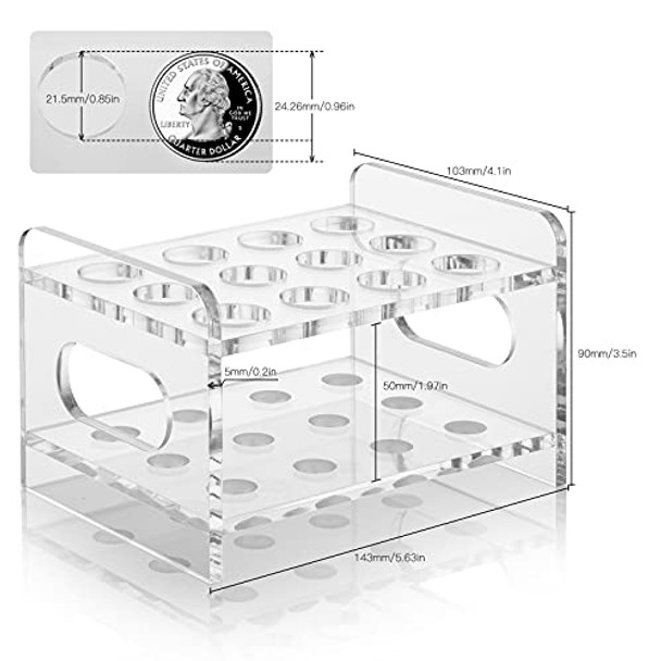 Ackers BORO3.3 Science 12Pcs 20x150mm Glass Test Tubes with Cork Stoppers|1 Rack of Acrylic Material Ackers BORO3.3 Science 12Pcs 20x150mm Glass Test Tubes with Cork Stoppers|1 Rack of Acrylic Material