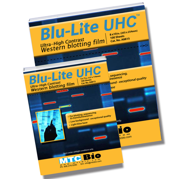Blu-LiteUHC Autoradiography film, 5x7in, 100 sheets/box