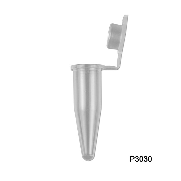 0.2mL PCR tubes, individual, with flat caps, 1000/pk