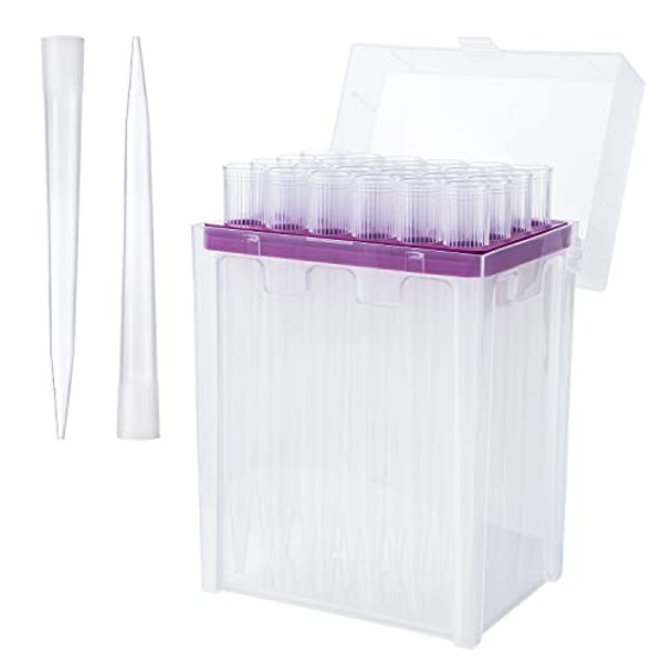10ml Pipette Tips - Four E's Scientific Universal 10000ul Pipette Tips Racked RNase/DNase Free & Pyrogen Safe, Autoclavable,6 Racks 144 Tips