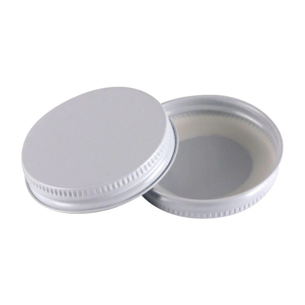 58-400 White Metal CT Lid with Plastisol Liner- Bag of 200