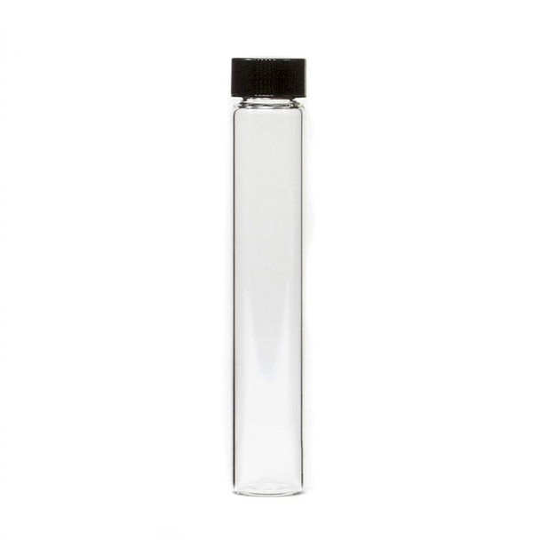 6 dram Capsule Vial with Black Phenolic Caps  / Clear Vials 24-400 neck finish - Pack of 240