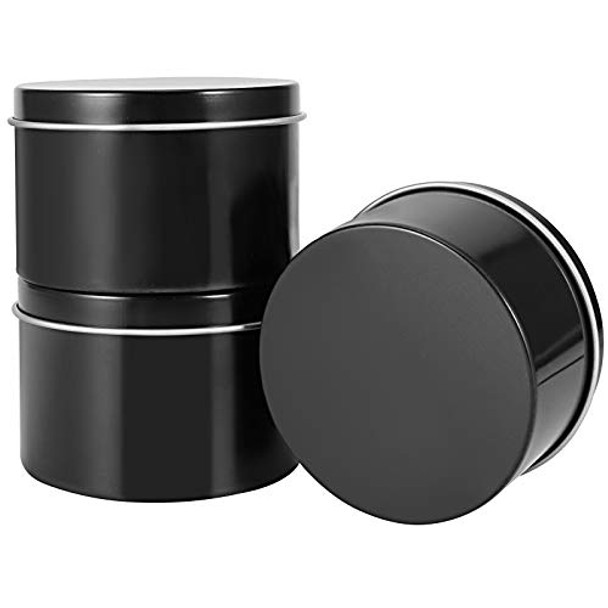 ZOENHOU 60 Pack 4 oz Candle Tins, Round Empty Metal Tins with Lids, Portable Metal Storage Candle Containers, CandleJars for Making Candles, Black ZOENHOU 60 Pack 4 oz Candle Tins, Round Empty Metal Tins with Lids, Portable Metal Storage Candle Containers, CandleJars for Making Candles, Black