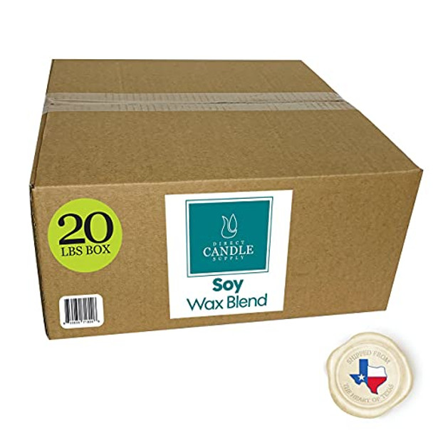 Soy Wax - 20 lb Smooth Blend for High Fragrance Load Ships from The Heart of Texas