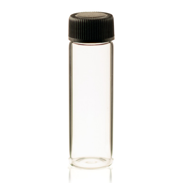 2 Dram Clear Glass Vial - w/Cap