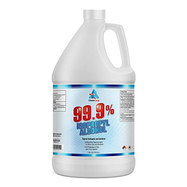 Isopropyl Alcohol 99% (IPA) - USP-NF Medical And Best Grade Concentrated Rubbing Alcohol - Made In USA - 128 Fl Oz/Gallon FREE SPRAYER