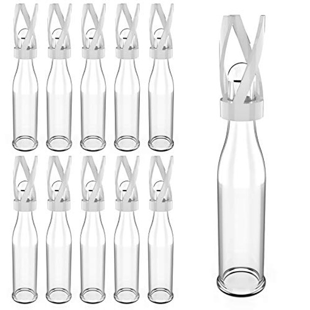 FOUR E'S SCIENTIFIC 0.15 mL Vial Inserts,Clear Glass,Conical Base with Polyspring,Volume 150µl-Pack of 100