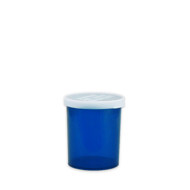 40 Dram Blue Snap Cap Vials: Case of 190