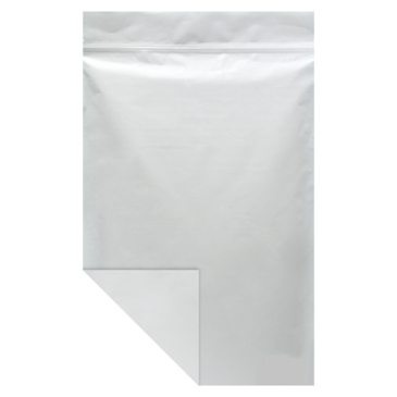 One Pound White Kraft Barrier Bags 5.4 mil / 11-7/8" x 19" + 5.5" - Case of 500