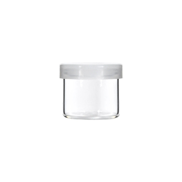 6ml Glass Wide Neck Concentrate Container w/ Silicone Cap-1 Gram- 144 Count 