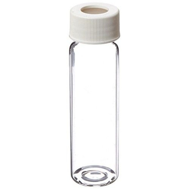 20mL Standard VOA Vials, Assembled With Open Top White Polypropylene Closures And Septum