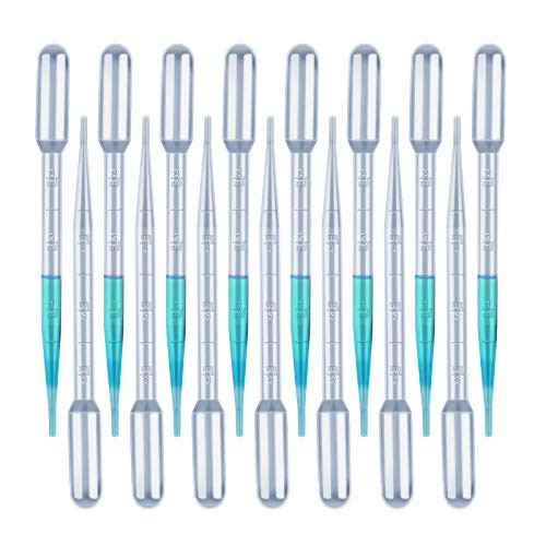3ml Pipettes Droppers 100Pcs Graduated Disposable Eye Dropper for Lip