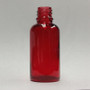 1 oz (30ml) Red Glass Bottle