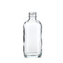 4 oz CLEAR Boston Round Glass Bottle with 24-400 neck finish
