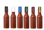 BURGUNDY Shrink Capsules for Glass Woozy Hot Sauce & Wine Bottles - Pack 30