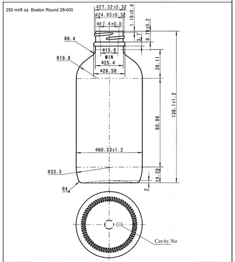 16 oz AMBER Glass Bottle w/ Black Pump