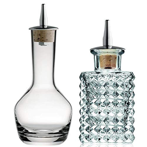 Bitters Bottle Set of 6 Glass Dasher Bottles to Store and Dash