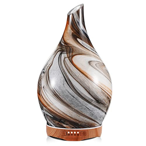 Porseme 280ml Glass Essential Oil Diffuser Aromatherapy Ultrasonic Cool ...