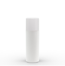 50ml Matte White PP Plastic Airless Bottles with 32mm Matte White Airless Pump & Overcap