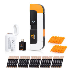 DARIO Smart Glucose Monitor Kit | Test Blood Sugar Levels & Manage Diabetes, Testing Kit Includes: Glucometer with 25 Strips, 10 Sterile lancets (For iPhone 15, Pro & Max Only - USB-C Port)