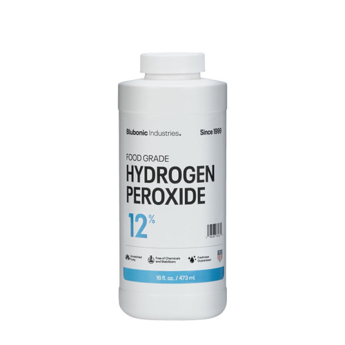 Blubonic Industries 12% Food Grade Hydrogen Peroxide—H2O2, Pure Oxygen ...