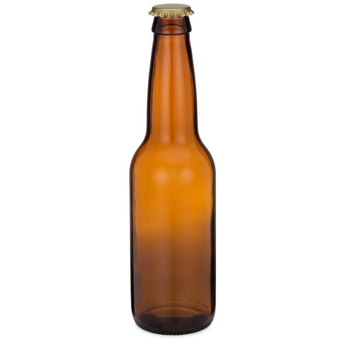 12 oz Amber Glass Long Neck Beer Bottle