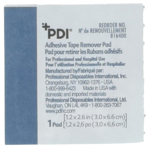 PYB16400 Pdi Inc. Adhesive Tape Remover Pad, 11/4 x 23/5