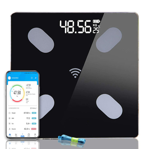 Smart Body Scale Digital Bathroom Weight w/ LCD Display Bluetooth iOS Android Smart Body Scale Digital Bathroom Weight w/ LCD Display Bluetooth iOS Android