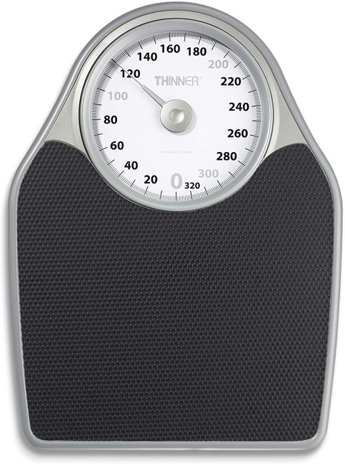 Body Weight Bathroom Scale with Step-On Technology, 396 Lb, Body Tape  Measure Included, Silver