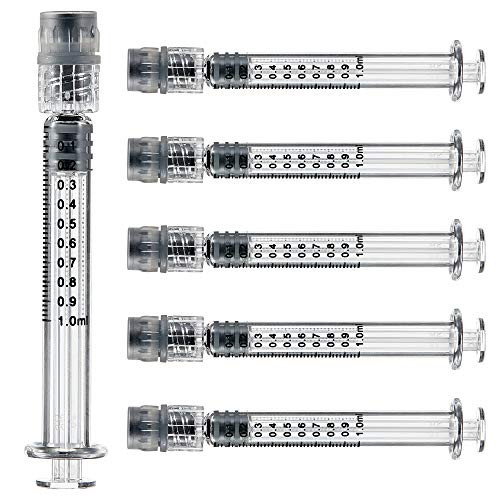 BITOMIC 1ml Borosilicate Glass Syringe, 10 Pc Accurate Measuring