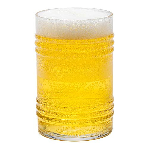 Bev Tek 16 oz Tin Can Pint Glass - 3 inch x 3 inch x 4 3/4 inch - 6 count box, Size: One size, Clear