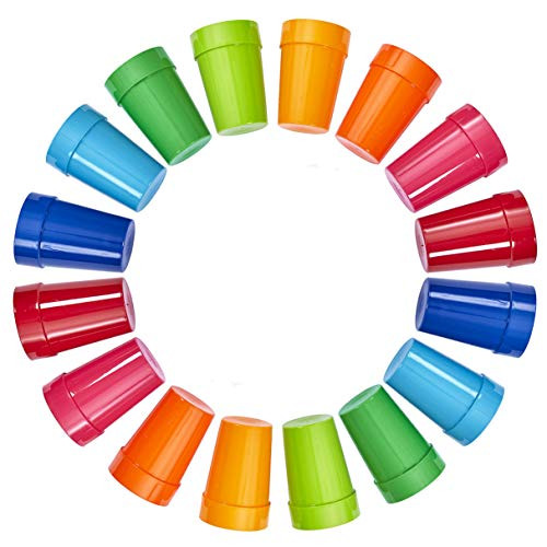 | Set of 16 Spectrum Unbreakable Plastic 10oz Kids Juice Tumblers in 8 Assorted
