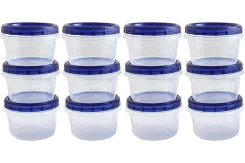 HomeyGear 12 Pack Small Twist Top Food Storage Containers Leak