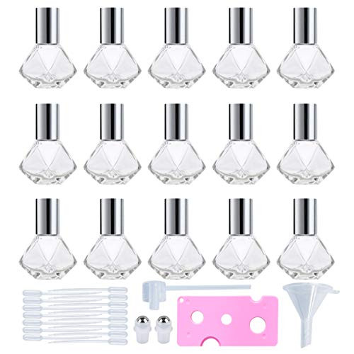  Didiseaon 4 Pcs Star Bottle Mini Travel Items Clear Bottle  Perfume Mini Glass Fragrance Bottle Roller Balls for Essential Oils Empty  Perfume Bottles Oil Bottles for Essential Oils Cosmetic : Beauty