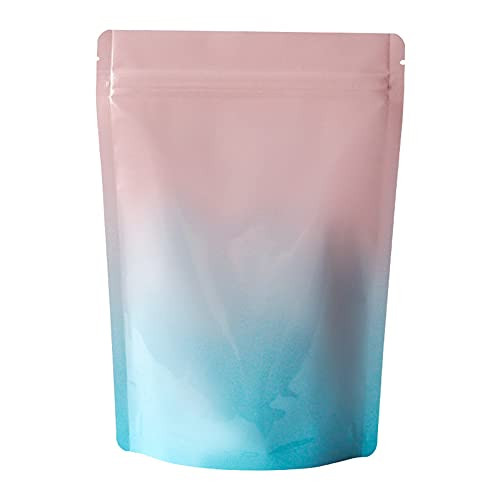Food Safe Pink Mylar Storage Bags Zipper Seal Packaging for Snacks