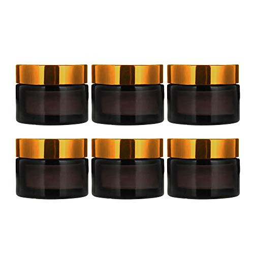 15 gm Amber Glass Jar, For Cream Based Cosmetics