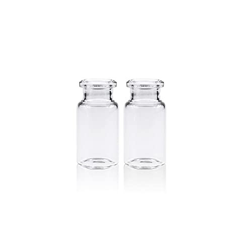 LabZhang 10ml Sample Bottles Pack of 238-glass Transparent Bottom ...