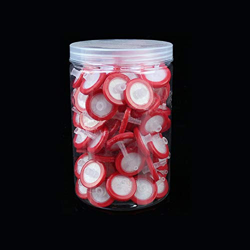 Spuitfilter Syringefilter, 10 stuks. 0,22 um 25 mm PTFE, laboratoriumspuitfilter met extreem hoge filtratiecapaciteit en uniek schroefdraadinterface-ontwerp, hoge temperatuurbestendigheid sterk