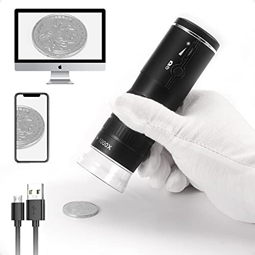 Wireless Digital Microscope, Ankylin 50x-1000x Portable Handheld