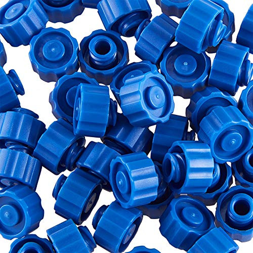50 Pieces Easy Syringe Tip Cap Luer Lock Dispensing Needle Tip Cap