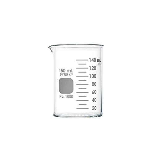 Measuring Beakers; Pyrex Glass, 150 ml, 12/Pack QS-29953 - Cleanroom World