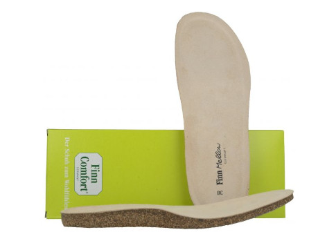 Finn Comfort women's Super-Soft FinnMellow replacement cork footbed, non-perforated (SKU 11730)