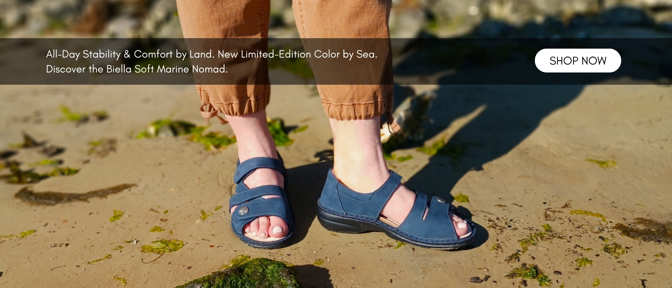 Finn Comfort New SS26 Biella Soft Marine Nomad Women's Limited-Edition Sandal