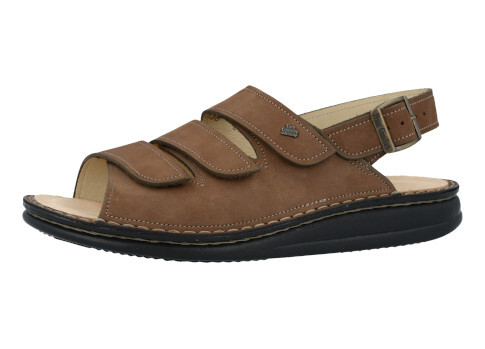 Finn Comfort Sylt Black Leather Triple Strap Wedge Sandals Men’s Sz 43EU/10M US Finn Comfort  main image 4