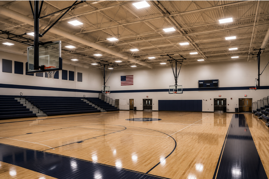 190. LED Gymnasium Lighting Done Right: Requirements, Layout & Performance