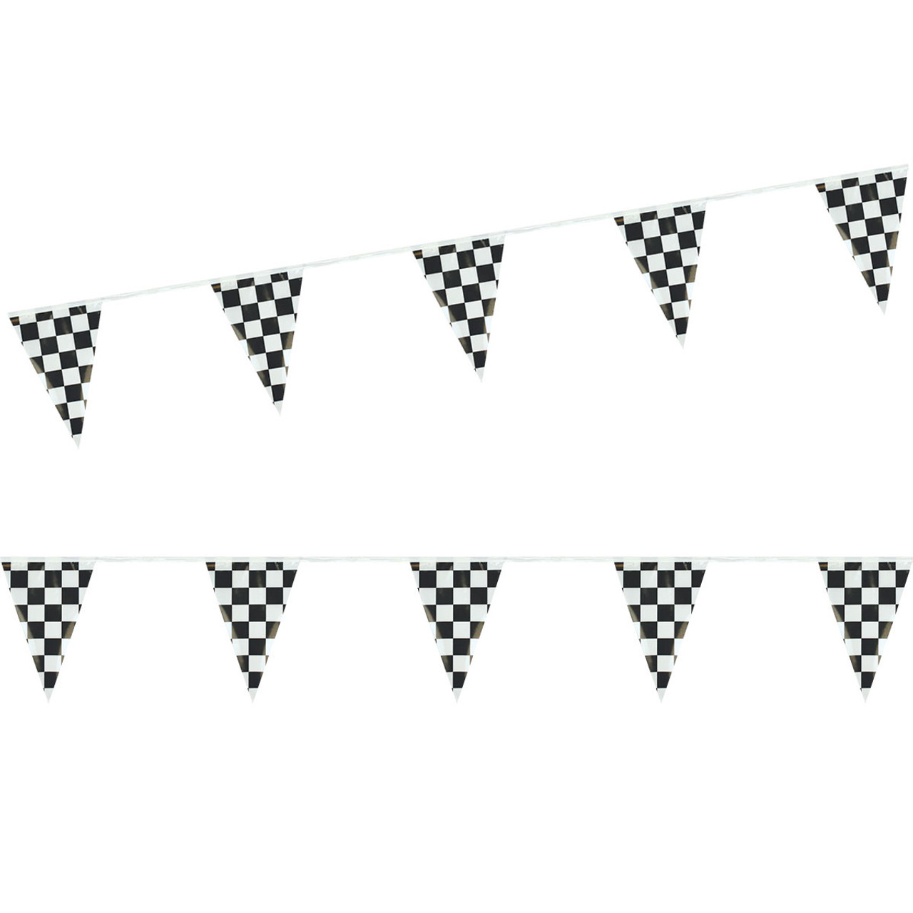 triangular checkered banner