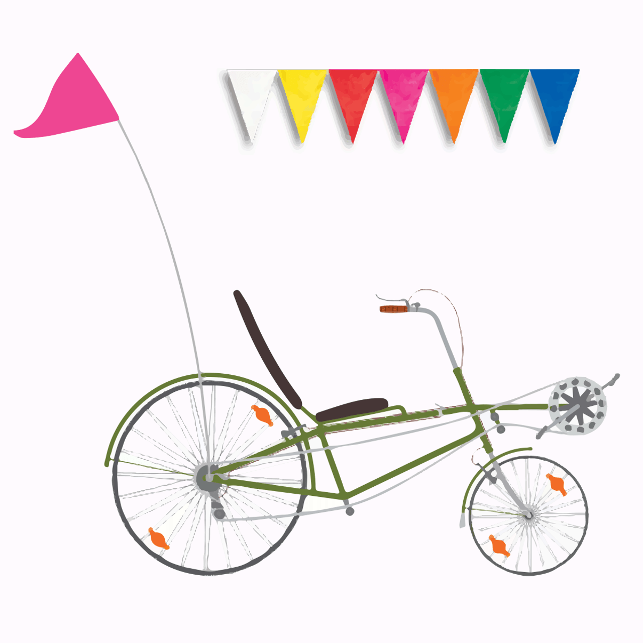 kids bike flag